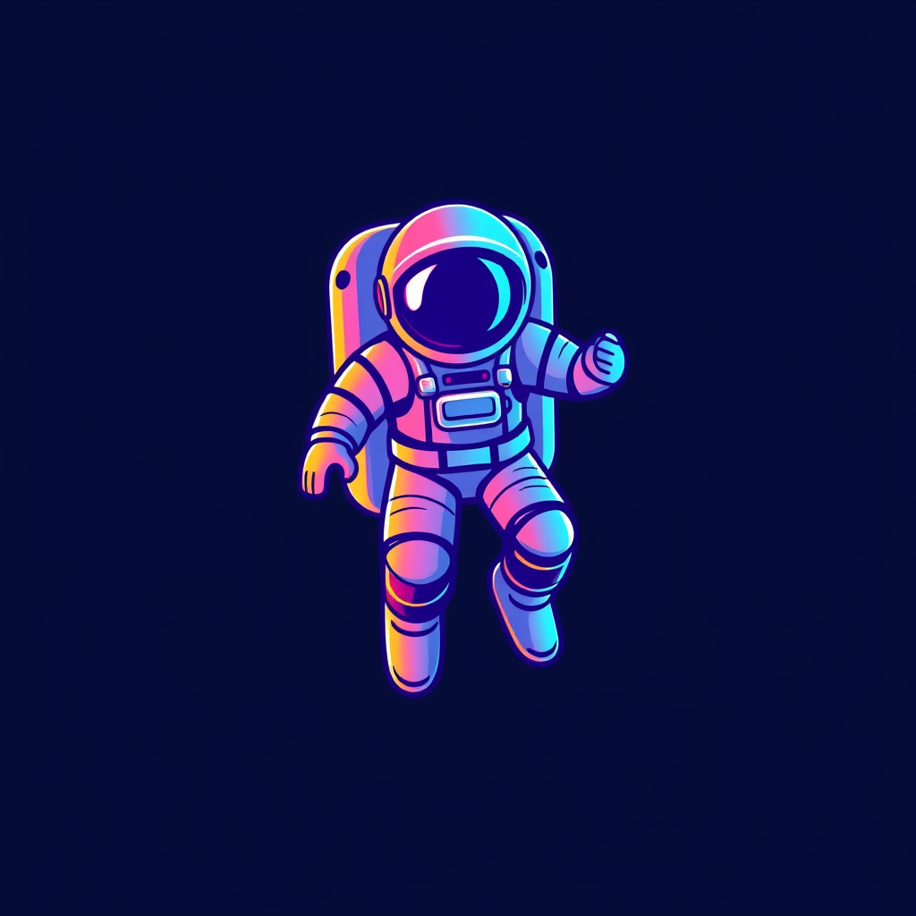 AI Design for use a colorful 3d astronaut to reference an argonaut. Logo should show innovation and leading forward. make it playful but keep the professional tone