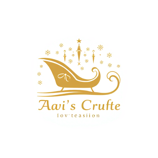 AI Design for Create a logo for a tourism business Use a palette of soft whites, golds.Consider adding elements like snowflakes , enhancing the tourism aspect related to seasonal travel.Choose a classic and elegant font that complements the design of the sleigh, possibly integrating the text with the curves of the sleigh.The sleigh can symbolize adventure, exploration, and comfort, appealing to tourists seeking unique experiences.