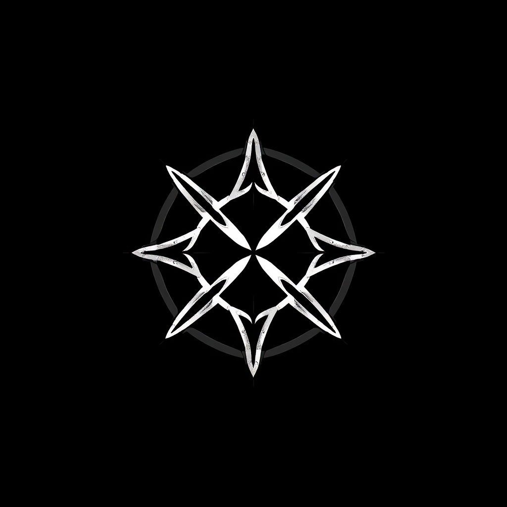 AI Design for make a logo based on this sketch. please make more simetric