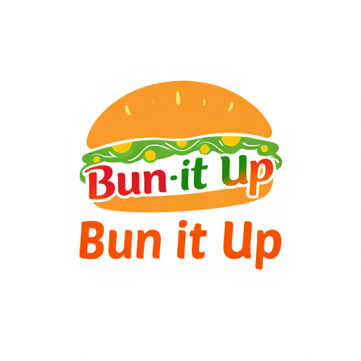 AI Design for Bun it up is the name So iam going to be selling different kinds of fillings inside a bun The concept is street food but with a modern elegant touch The color themes should be vibrant plus classy And the vibe am looking for is fun, energetic, vibrant, street food, fusion. am using indian pav but it will have flavours from around the world inside that indian bun