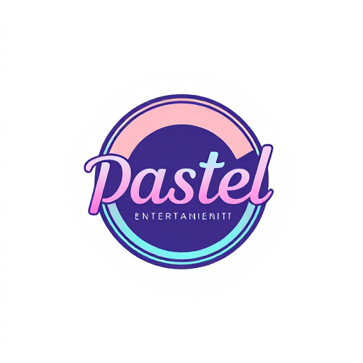 AI Design for studio logo for pastel entertainment (simple colors)