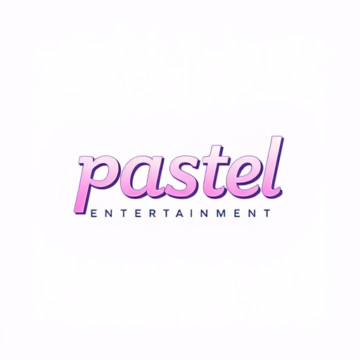 AI Design for studio logo for pastel entertainment (simple colors)