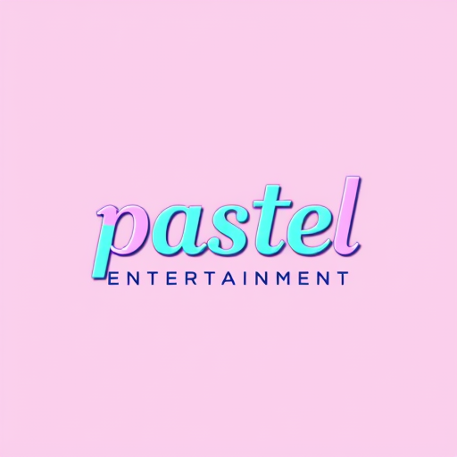 AI Design for studio logo for pastel entertainment (simple colors)