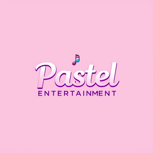 AI Design for studio logo for pastel entertainment (simple colors)