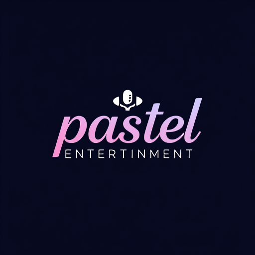 AI Design for studio logo for pastel entertainment (simple colors)