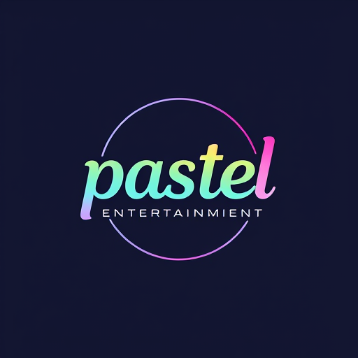 AI Design for studio logo for pastel entertainment (simple colors)