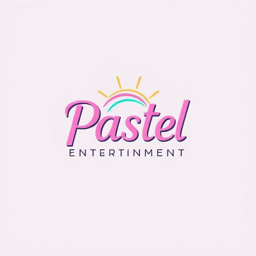 AI Design for studio logo for pastel entertainment (simple colors)