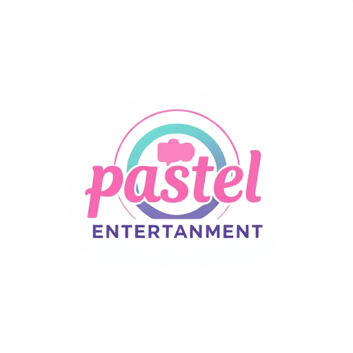 AI Design for studio logo for pastel entertainment (simple colors)