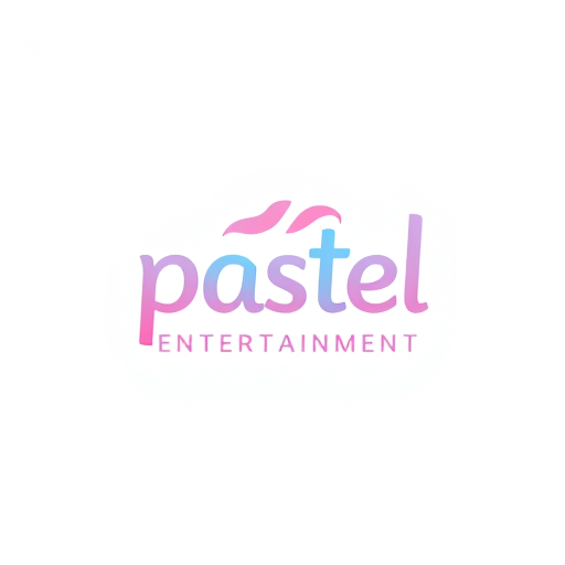 AI Design for studio logo for pastel entertainment (simple colors)