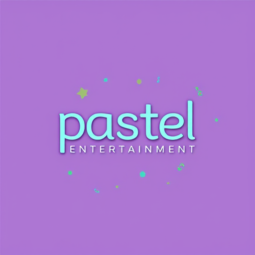 AI Design for studio logo for pastel entertainment (simple colors)