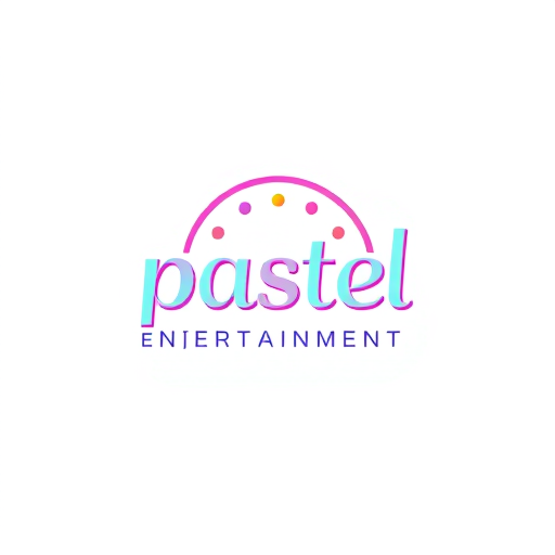 AI Design for studio logo for pastel entertainment (simple colors)