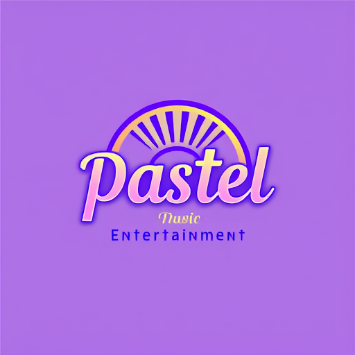 AI Design for studio logo for pastel entertainment (simple colors)
