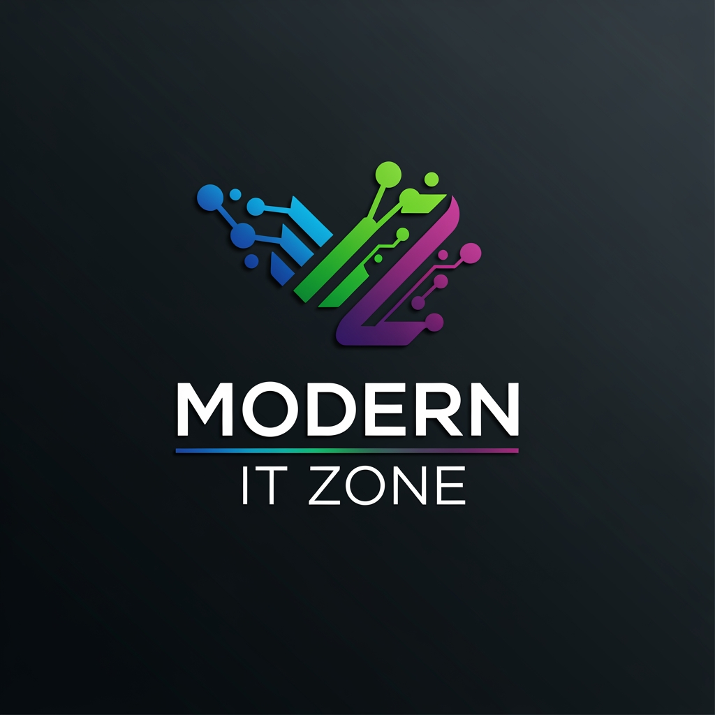 AI Design for Logo for it center, IT center Name: Modern IT Zone