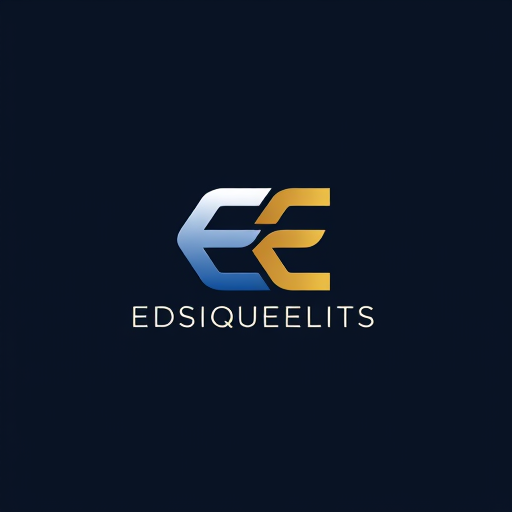 AI Design for Create a modern and sleek logo design that features the letters 'EE' in a creative, merged style. The two E's should be intertwined or overlapping in a harmonious and visually striking way. Use bold, contemporary fonts and a minimalist color palette—perhaps metallic tones like silver, gold, or a clean, professional blue. The design should convey innovation and professionalism, with sharp lines and smooth curves blending together to form the 'EE' in a seamless manner. The overall effect should feel balanced, strong, and dynamic, suitable for a corporate or tech brand."