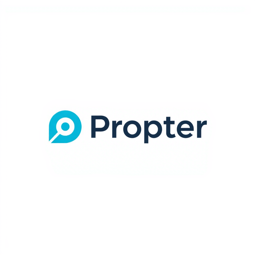 AI Design for A logo for a software as a service named Propter. The logo must transmit the precision ideia and must have minimalist style.