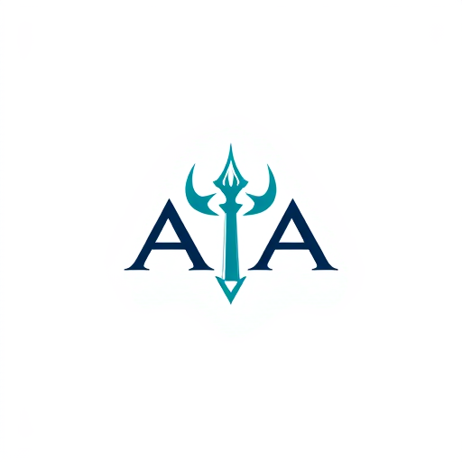 AI Design for Design a logo on the name of AJA using the Trident, more astatic