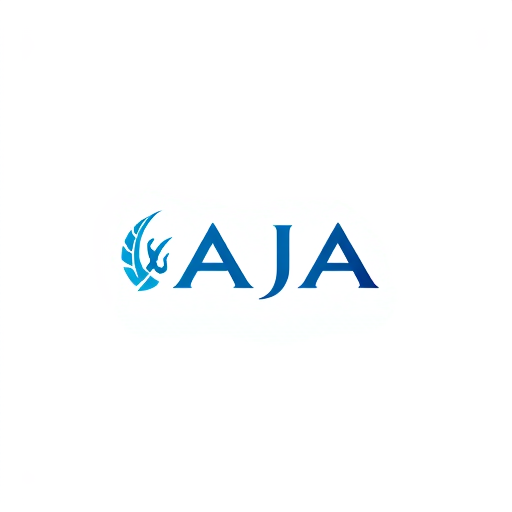 AI Design for Design a logo on the name of AJA using the Trident, more astatic