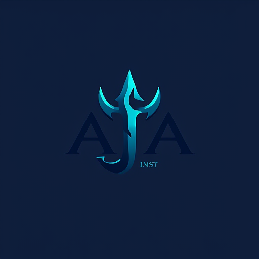 AI Design for Design a logo on the name of AJA using the Trident, more astatic