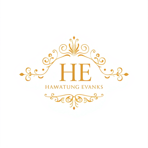AI Design for HE logo in wedding events