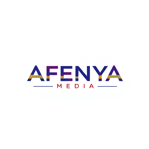 AI Design for animation for the words 'AFENYA MEDIA' as intro to a music video