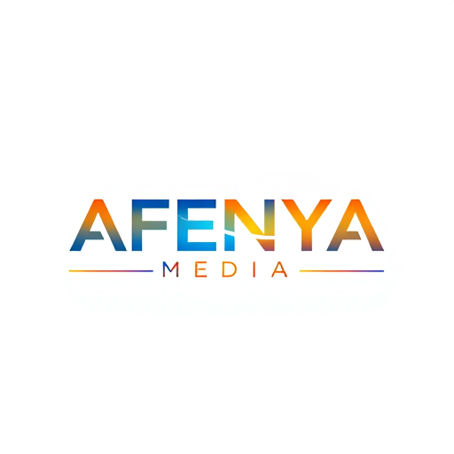 AI Design for animation for the words 'AFENYA MEDIA' as intro to a music video