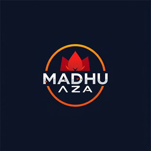 AI Design for NAME IS IT'S MADHU VIZAG ALSO ADD YOUTUBE LOGO