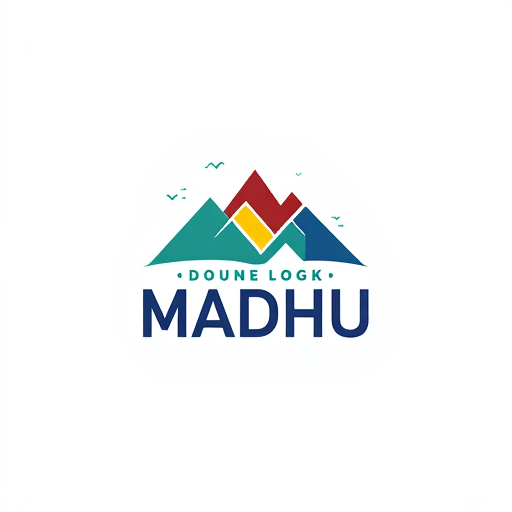 AI Design for GIVE ME LOGO IT'S MADHU VIZAG NAME BASED
