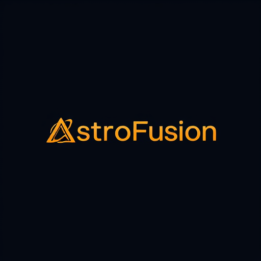 AI Design for Design a logi within text A and F. The brand name is AstroFusion. Make the logo is Represented Solar System