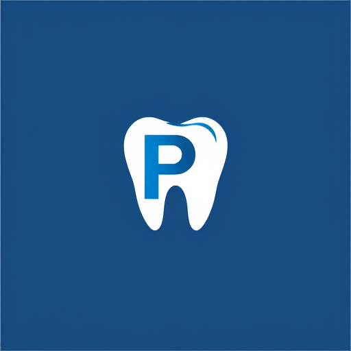 AI Design for tooth Dental Logo with letter P and K embeded