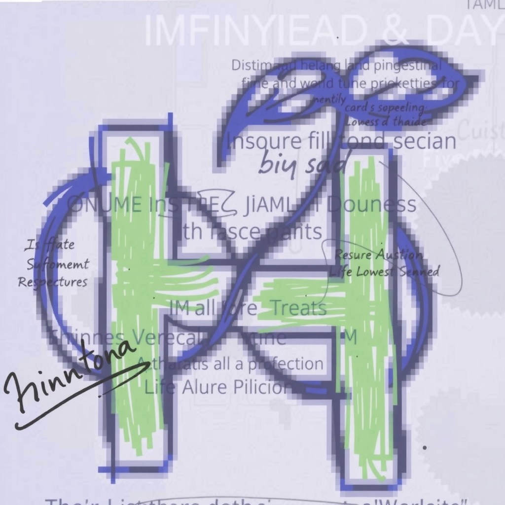 AI Design for infinity & leaf & H