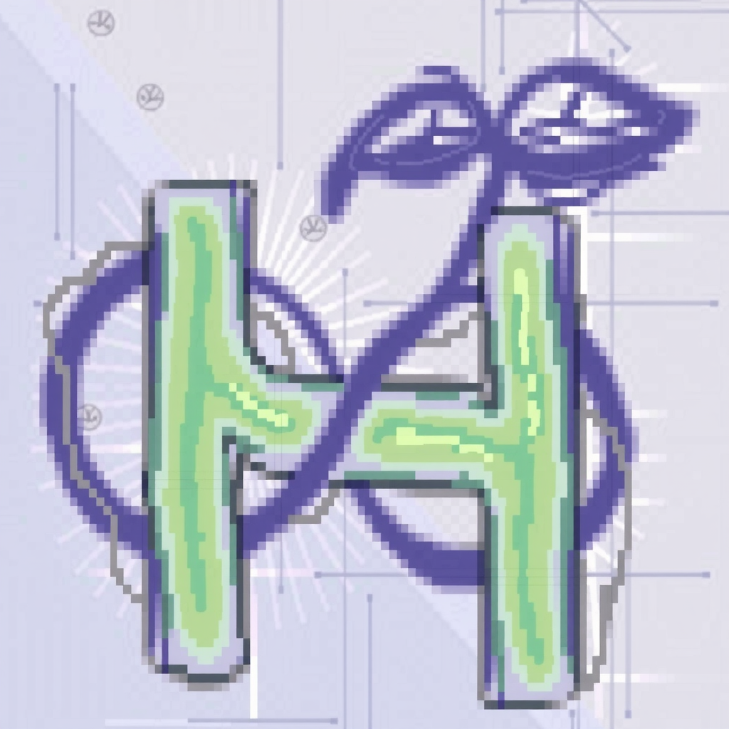 AI Design for infinity & leaf & H