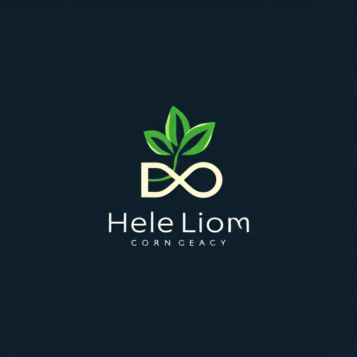 AI Design for A logo with a leaf & H letter & infinity icon