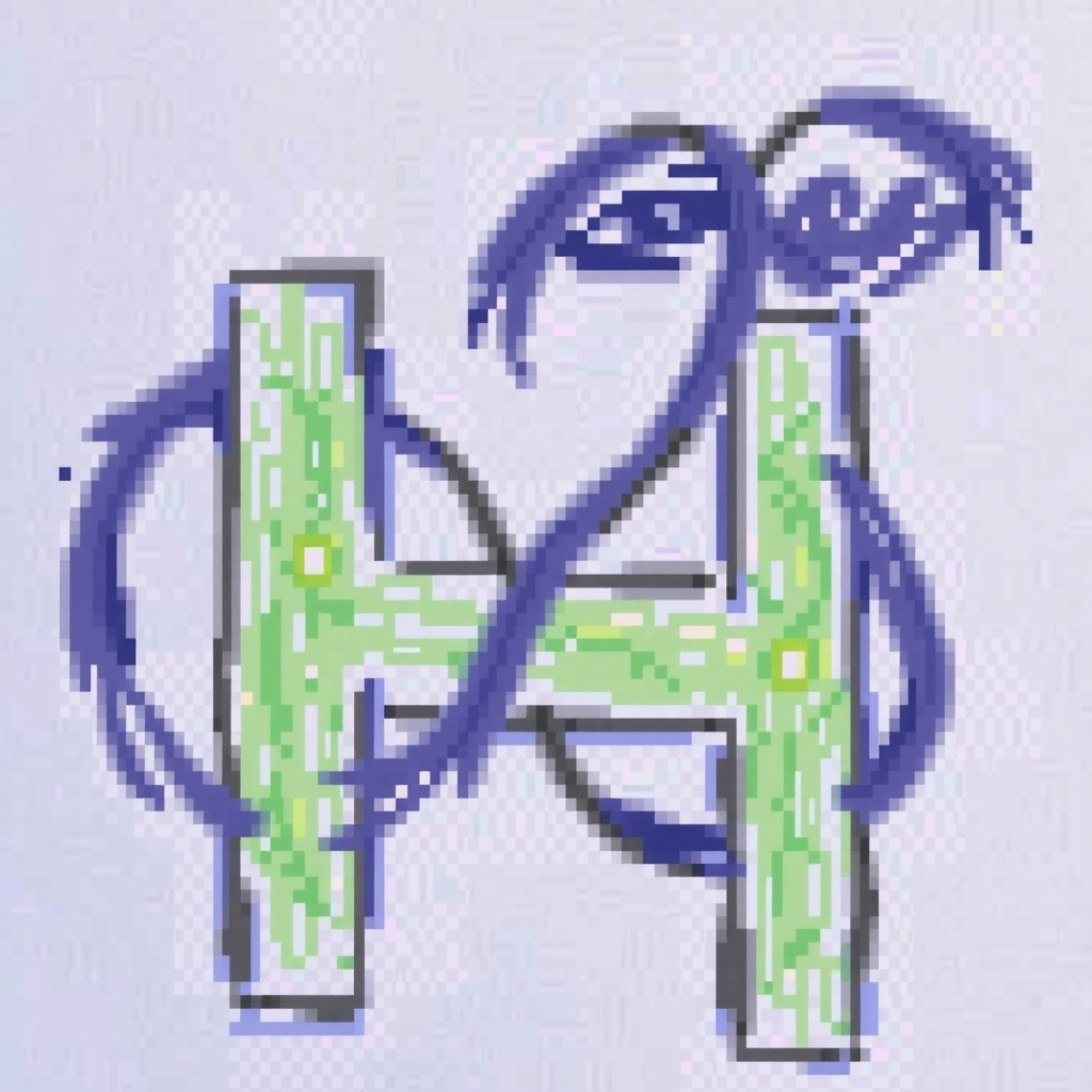 AI Design for infinity & leaf & H