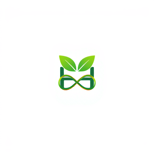 AI Design for A logo with 2 leaf & H letter & infinity icon