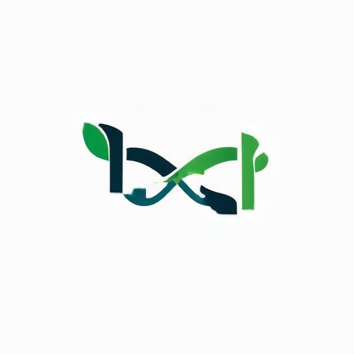 AI Design for Please design a logo that is a letter H, the bottom of which is an infinity sign that has turned into two leaves at the top.