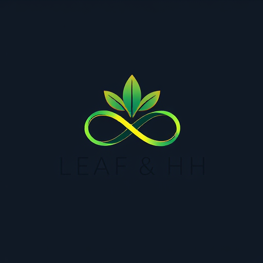 AI Design for infinity & leaf & H