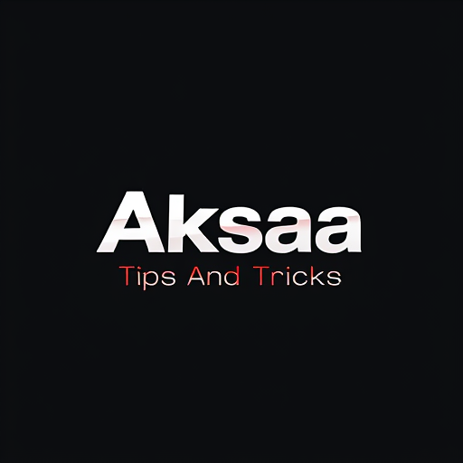 AI Design for Create eye catchy and stylish logo for YouTube channel Channel name is ( Aksaa Tips And Tricks )