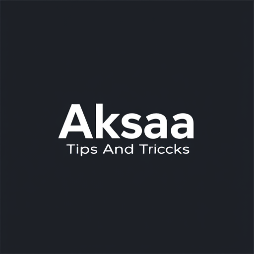 AI Design for Create eye catchy and stylish logo for YouTube channel Channel name is ( Aksaa Tips And Tricks )