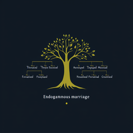 AI Design for Family tree with exogamous and endogamous marriages 