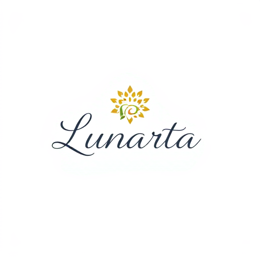 AI Design for simple, natural with the name "Lunarta" elegant, graceful 