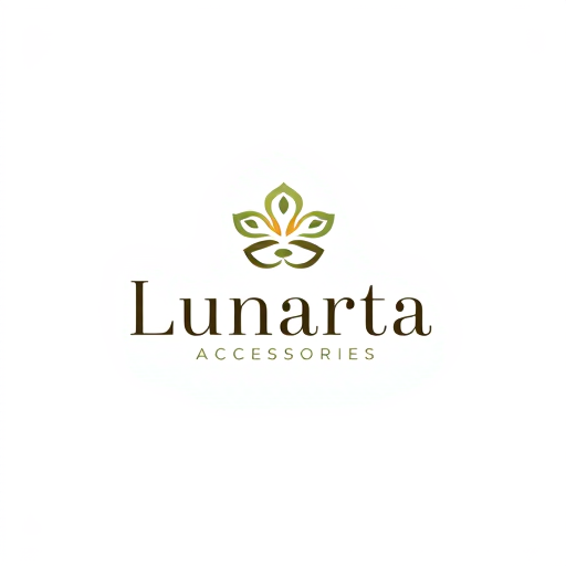 AI Design for accessories, simple, natural with the name "Lunarta" elegant, graceful 