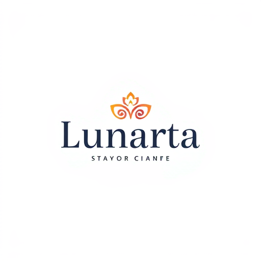 AI Design for simple, cute, contemporary, with the elegant brand name "Lunarta"