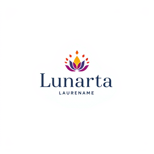 AI Design for simple, cute, contemporary, with the elegant brand name "Lunarta"