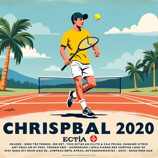 AI Design for A poster for a summer tennis torurnament in lliria