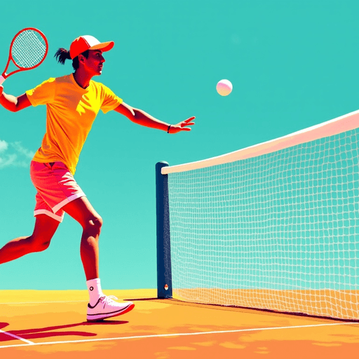 AI Design for A poster for a summer tennis torurnament in lliria