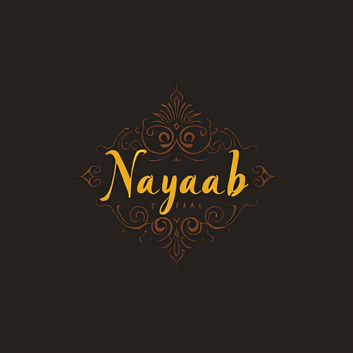 AI Design for Craft a logo that embodies the essence of Nayaab Syaahiwala, a lyricist whose words flow like rare ink, blending poetry and rap with unmatched finesse. The design should reflect his artistry—bold yet intricate, modern yet deeply rooted in tradition. Incorporate elements that signify creativity, individuality, and the power of the written word. Think calligraphic strokes, urban aesthetics, and a touch of mystique, all coming together to create a symbol as unique as his name and craft. This logo will represent his identity and resonate with his audience through customized merchandise