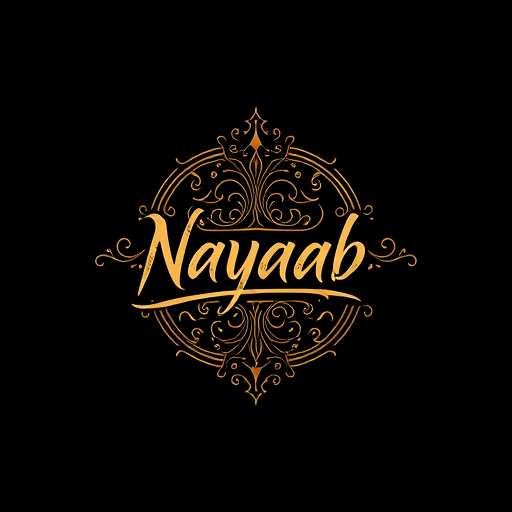 AI Design for Craft a logo that embodies the essence of Nayaab Syaahiwala, a lyricist whose words flow like rare ink, blending poetry and rap with unmatched finesse. The design should reflect his artistry—bold yet intricate, modern yet deeply rooted in tradition. Incorporate elements that signify creativity, individuality, and the power of the written word. Think calligraphic strokes, urban aesthetics, and a touch of mystique, all coming together to create a symbol as unique as his name and craft. This logo will represent his identity and resonate with his audience through customized merchandise