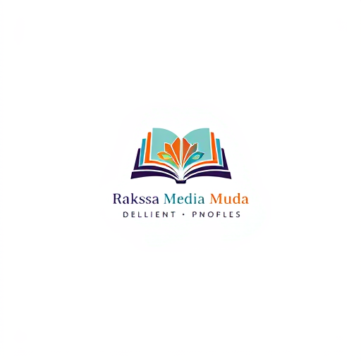 AI Design for create a book publishing company logo with the name Raksa Media Muda, a monogram logo and symbols that are simple, easy to use, easy to understand, attractive and meaningful