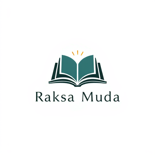 AI Design for create a book publishing company logo with the name Raksa Media Muda, a monogram logo and symbols that are simple, easy to use, easy to understand, attractive and meaningful