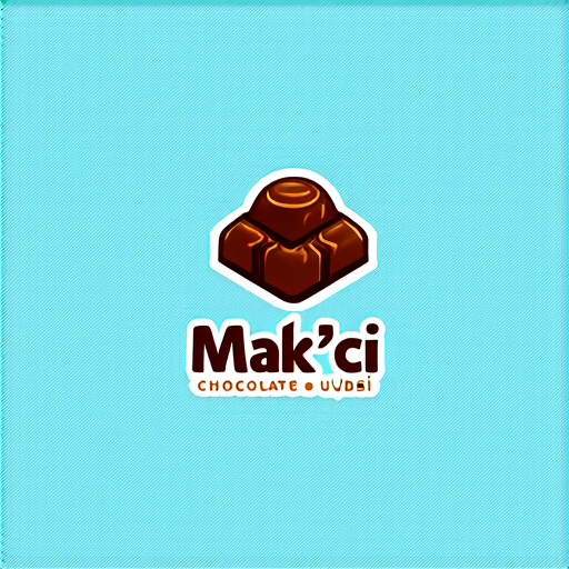 AI Design for Logos aesthetic detait to produk chocolate Dubai to name chocolate Dubai Mak'ci